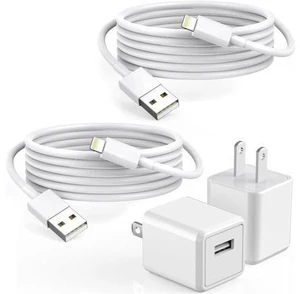 iPhone Charger 2Pack 6FT USB Wall Charger Fast Charging USB Cable Charging Cube Travel Plug Block with 6Foot Fast Cuble Lightning Cable Cord for iPhone 14 13 12 11 Pro Max XS XR X 8 7 SE2022 iPad iPhone Charger 2Pack 6FT USB Wall Charger Fast Charging USB Cable Charging Cube Travel Plug Block with 6Foot Fast Cuble Lightning Cable Cord for iPhone 14 13 12 11 Pro Max XS XR X 8 7 SE2022 iPad