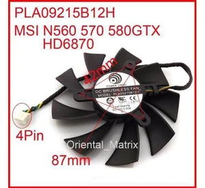 PLA09215B12H 12V 0.55A 87mm 4Wire 4Pin For MSI N560 570 580GTX HD6870 Graphics Card Cooling Fan PLA09215B12H 12V 0.55A 87mm 4Wire 4Pin For MSI N560 570 580GTX HD6870 Graphics Card Cooling Fan