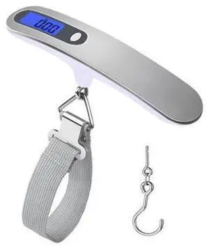 SOEWIOU Luggage Scale 50kg/110lb High Precision Portable Digital LCD Display Scale Household Aircraft Outdoor Fishing Scale Weight Balance Suitcase Travel Bag Hanging Steelyard Scale Tool with Hook SOEWIOU Luggage Scale 50kg/110lb High Precision Portable Digital LCD Display Scale Household Aircraft Outdoor Fishing Scale Weight Balance Suitcase Travel Bag Hanging Steelyard Scale Tool with Hook