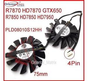 2pcs/lot PLD08010S12HH 12V 0.35A 75mm For MSI Hawk Twin Frozr GTX650 HD7950 R7870 HD7870 Cooling Fan 2pcs/lot PLD08010S12HH 12V 0.35A 75mm For MSI Hawk Twin Frozr GTX650 HD7950 R7870 HD7870 Cooling Fan