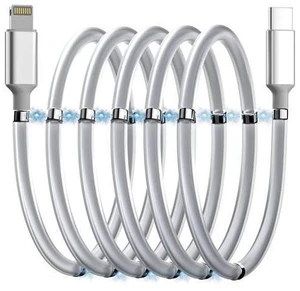 Magnetic USB C to Lightning iPhone Cable Type C Super Organized Charging Magnetic Absorption Nano Data Cable Compatible iPhone 14/13/12/11/Mini/Pro/Max/X/XR/8/SE iPad Air/Pro/Mini_2 Magnetic USB C to Lightning iPhone Cable Type C Super Organized Charging Magnetic Absorption Nano Data Cable Compatible iPhone 14/13/12/11/Mini/Pro/Max/X/XR/8/SE iPad Air/Pro/Mini_2