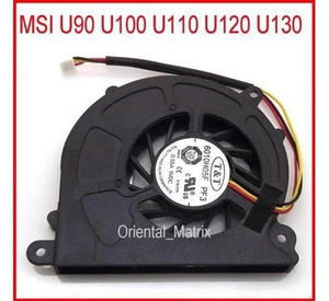 6010H05F PF3 DC5V 0.55A 3Pin For MSI U90 U100 U110 U120 U130 Laptop CPU Cooler Fan 6010H05F PF3 DC5V 0.55A 3Pin For MSI U90 U100 U110 U120 U130 Laptop CPU Cooler Fan