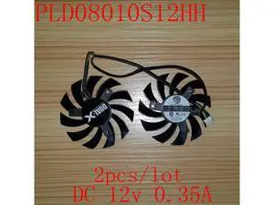 2pcs/lot PLD08010S12HH 75mm 12V For MSI R6790 R6850 R6890 GTX560 GTX570 GTX580 GTX460 2pcs/lot PLD08010S12HH 75mm 12V For MSI R6790 R6850 R6890 GTX560 GTX570 GTX580 GTX460
