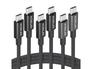 USB C to USB C Cable 60W 3A Fast Charging USB C Charger Cable 3 Pack(3.3+5+6.6ft) Type C to Type C Cable for iPhone15/15Pro/16Plus/16ProMax/ipad Air 4/iPad Pro2022/ S23 USB C to USB C Cable 60W 3A Fast Charging USB C Charger Cable 3 Pack(3.3+5+6.6ft) Type C to Type C Cable for iPhone15/15Pro/16Plus/16ProMax/ipad Air 4/iPad Pro2022/ S23
