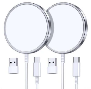 2 Pack Magnetic Wireless Charger for iPhone 16 Pro Max/16 Pro/16 Plus/16/15/15 Pro/15 Plus/15 Pro Max 15W Fast Mag Safe Charger Pad for iPhone 16/15/14/13/12 Series and AirPods 3/2/Pro 2/Pro 2 Pack Magnetic Wireless Charger for iPhone 16 Pro Max/16 Pro/16 Plus/16/15/15 Pro/15 Plus/15 Pro Max 15W Fast Mag Safe Charger Pad for iPhone 16/15/14/13/12 Series and AirPods 3/2/Pro 2/Pro