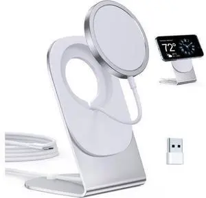 Magnetic Wireless Charger Mag-Safe Charger for iPhone 17/16/15/14/13/12 Series Convertible Magnet Wireless Charging Stand/Pad with 5ft Cable for iPhone and AirPods 2/3/Pro 2/Pro Magnetic Wireless Charger Mag-Safe Charger for iPhone 17/16/15/14/13/12 Series Convertible Magnet Wireless Charging Stand/Pad with 5ft Cable for iPhone and AirPods 2/3/Pro 2/Pro