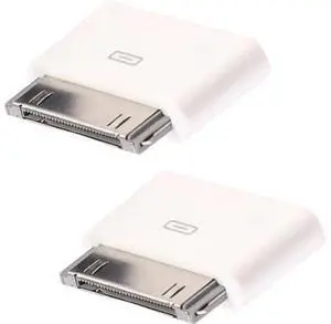 2 PCS - 8 Pin Female to 30 Pin Male Adapter | Charge & Sync Connector | Compatible with Smartphones Tablets Cars Sound-Docks and More | 2 Pack White 2 PCS - 8 Pin Female to 30 Pin Male Adapter | Charge & Sync Connector | Compatible with Smartphones Tablets Cars Sound-Docks and More | 2 Pack White