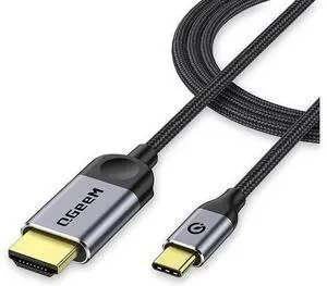 USB C to HDMI Cable Adapter 6FT 4K USB Type C to HDMI Thunderbolt 3/4 Compatible for iPhone 16 Galaxy MacBook Pro/air IPad pro Surface XPS HP Thinkpad Pixelbook and More-Grey USB C to HDMI Cable Adapter 6FT 4K USB Type C to HDMI Thunderbolt 3/4 Compatible for iPhone 16 Galaxy MacBook Pro/air IPad pro Surface XPS HP Thinkpad Pixelbook and More-Grey