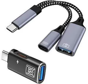 USB C OTG C to USB Splitter usb C Splitter 1 in 2 out Type C OTG Charging Function Adapter for iphone 15 16 pro ipad GalaxyS24 Google Chromecast Fire Stick Onn TV 4k plus 3D Printer AM8 Microphone USB C OTG C to USB Splitter usb C Splitter 1 in 2 out Type C OTG Charging Function Adapter for iphone 15 16 pro ipad GalaxyS24 Google Chromecast Fire Stick Onn TV 4k plus 3D Printer AM8 Microphone