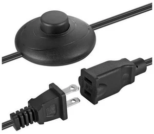 2 Prong Polarized Plug Extension Cord with Foot Switch On Off 3A/125V USA Outlet Saver Power Cord SPT-2 18AWG for Chargers/Lamp/Power Adapters etc (6Ft) 2 Prong Polarized Plug Extension Cord with Foot Switch On Off 3A/125V USA Outlet Saver Power Cord SPT-2 18AWG for Chargers/Lamp/Power Adapters etc (6Ft)