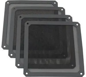 4pcs 140mm PC Fan Dust Filter Magnetic Frame Computer Fan Grills Dust Mesh PC Cooler Filter Screen Dustproof Case Covers 14cm x 14cm, Black 4pcs 140mm PC Fan Dust Filter Magnetic Frame Computer Fan Grills Dust Mesh PC Cooler Filter Screen Dustproof Case Covers 14cm x 14cm, Black