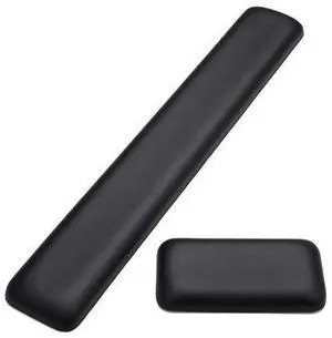 Leather-Gel Keyboard Wrist Rest And Mouse Wrist Rest Set, Ergonomic Wrist Support Mouse Pad Wrist Pad Relieve Wrist Pain For Full Size Gaming Keyboard And Mouse, Laptop, Computer, Home, Office Leather-Gel Keyboard Wrist Rest And Mouse Wrist Rest Set, Ergonomic Wrist Support Mouse Pad Wrist Pad Relieve Wrist Pain For Full Size Gaming Keyboard And Mouse, Laptop, Computer, Home, Office