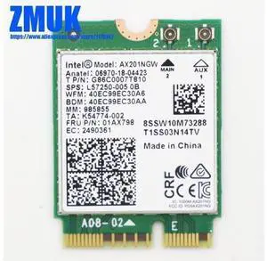 Int AX201NGW WiFi For Lenovo V14 V15 E14 E15 Yoga S740 S340 S540 ideapad 3 Flex 5 Series,P/N 01AX798 SW10M73288 Int AX201NGW WiFi For Lenovo V14 V15 E14 E15 Yoga S740 S340 S540 ideapad 3 Flex 5 Series,P/N 01AX798 SW10M73288