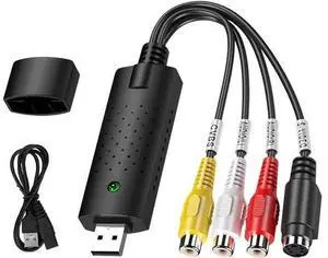 WISDUM USB Video Capture Converter, Digitize and Edit Video, VCR VHS to DVD, Analog Video to Digital PC for Windows 7 8 10 WISDUM USB Video Capture Converter, Digitize and Edit Video, VCR VHS to DVD, Analog Video to Digital PC for Windows 7 8 10