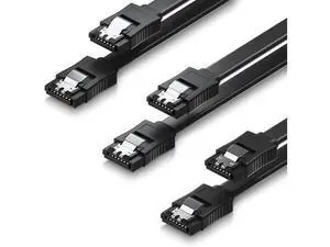 isptewhie SATA Cable III 3 Pack SATA Cable III 6Gbps Straight HDD SDD Data Cable with Locking Latch 15.7 Inch 40cm Compatible for SATA HDD SSD CD Driver CD Writer - Black isptewhie SATA Cable III 3 Pack SATA Cable III 6Gbps Straight HDD SDD Data Cable with Locking Latch 15.7 Inch 40cm Compatible for SATA HDD SSD CD Driver CD Writer - Black