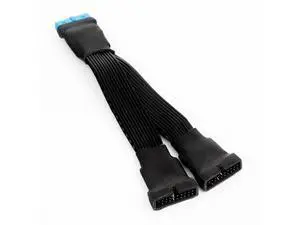12cm 19-pin to USB 3.0 20-pin 1 to 2 Power Splitter Cable 18AWG for Motherboard 12cm 19-pin to USB 3.0 20-pin 1 to 2 Power Splitter Cable 18AWG for Motherboard