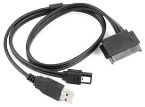 SATA 22 Pin to ESATA 2.5 SATA Hard Drive External Connections Connector Cable SATA 22 Pin to ESATA 2.5 SATA Hard Drive External Connections Connector Cable