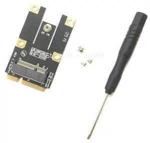 NGFF M.2 Key A Wifi Bluetooth Card to Mini PCI-E Converter Adapter for Intel 7260 7265 8260 8265 9260 9560 AX200 NGFF M.2 Key A Wifi Bluetooth Card to Mini PCI-E Converter Adapter for Intel 7260 7265 8260 8265 9260 9560 AX200