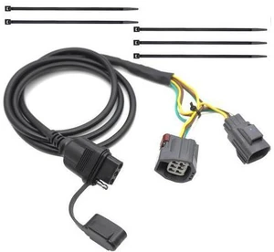 CARROFIX 4 Way Flat Tow Hitch Trailer Wiring Harness for 2007-2018 Jeep Wrangler JK Models 69" CARROFIX 4 Way Flat Tow Hitch Trailer Wiring Harness for 2007-2018 Jeep Wrangler JK Models 69"