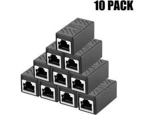 DIXSG (5Pack, Black) RJ45 Coupler Female to Female Ethernet Coupler in-Line Coupler for Cat7 Cat6 Cat5 Cat5e Ethernet Cable Extender Adapter 10 Packs DIXSG (5Pack, Black) RJ45 Coupler Female to Female Ethernet Coupler in-Line Coupler for Cat7 Cat6 Cat5 Cat5e Ethernet Cable Extender Adapter 10 Packs