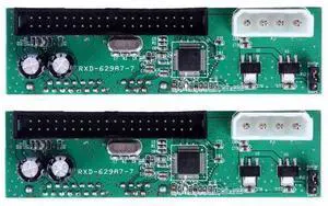 2 Pack PATA IDE to SATA Hard Drive Converter Adapter for 3.5/2.5 HDD SSD DVD 2 Pack PATA IDE to SATA Hard Drive Converter Adapter for 3.5/2.5 HDD SSD DVD