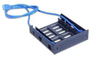 2 X USB 3.0 Front Panel with 3.5Inch Device/HDD or 2.5Inch SSD/HDD to 5.25 Floppy to Optical Drive Bay Tray Bracket 2 X USB 3.0 Front Panel with 3.5Inch Device/HDD or 2.5Inch SSD/HDD to 5.25 Floppy to Optical Drive Bay Tray Bracket