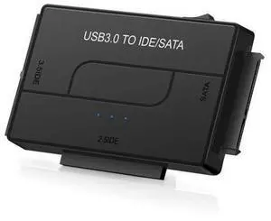 USB to SATA IDE HDD Adapter - USB 3.0 Cable to 2.5" 3.5" SATA IDE Hard Drive Converter for Windows 10/8/ 7/XP, Mac, Internal to External Laptop SSD Reader Kit, File Data Transfer Conversion Cord USB to SATA IDE HDD Adapter - USB 3.0 Cable to 2.5" 3.5" SATA IDE Hard Drive Converter for Windows 10/8/ 7/XP, Mac, Internal to External Laptop SSD Reader Kit, File Data Transfer Conversion Cord