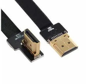 CYFPV FPV HDMI Male to Right Angled 90D HDMI Male HDTV FPC Flat Cable for FPV HDTV Multicopter Aerial Photography (0.2M) CYFPV FPV HDMI Male to Right Angled 90D HDMI Male HDTV FPC Flat Cable for FPV HDTV Multicopter Aerial Photography (0.2M)