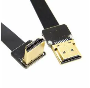 CYFPV FPV HDMI Male to Down Angled 90D HDMI Male HDTV FPC Flat Cable for FPV HDTV Multicopter Aerial Photography (0.1M) CYFPV FPV HDMI Male to Down Angled 90D HDMI Male HDTV FPC Flat Cable for FPV HDTV Multicopter Aerial Photography (0.1M)