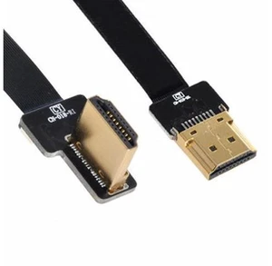 CYFPV FPV HDMI Male to Left Angled 90D HDMI Male HDTV FPC Flat Cable for FPV HDTV Multicopter Aerial Photography (0.3M) CYFPV FPV HDMI Male to Left Angled 90D HDMI Male HDTV FPC Flat Cable for FPV HDTV Multicopter Aerial Photography (0.3M)