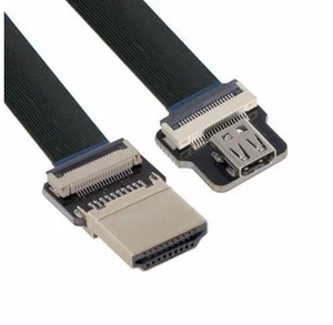 CYFPV HDMI Male to Micro HDMI Female Extension FPC Flat Cable 1080P for FPV HDTV Multicopter Aerial Photography (0.1M) CYFPV HDMI Male to Micro HDMI Female Extension FPC Flat Cable 1080P for FPV HDTV Multicopter Aerial Photography (0.1M)