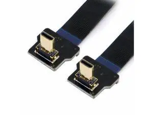 CYFPV 90 Degree Up Angled FPV Micro HDMI Male to Micro HDMI FPC Flat Cable for FPV HDTV Multicopter Aerial Photography (0.8M) CYFPV 90 Degree Up Angled FPV Micro HDMI Male to Micro HDMI FPC Flat Cable for FPV HDTV Multicopter Aerial Photography (0.8M)