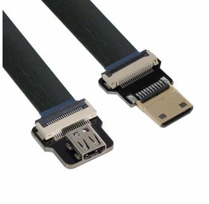 CYFPV Mini HDMI Male to Micro HDMI Female Extension FPC Flat Cable 1080P for FPV HDTV Multicopter Aerial Photography (0.3M) CYFPV Mini HDMI Male to Micro HDMI Female Extension FPC Flat Cable 1080P for FPV HDTV Multicopter Aerial Photography (0.3M)