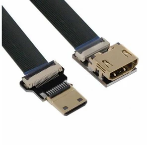 CYFPV HDMI Female to Mini HDMI Male Extension FPC Flat Cable 1080P for FPV HDTV Multicopter Aerial Photography (0.3M) CYFPV HDMI Female to Mini HDMI Male Extension FPC Flat Cable 1080P for FPV HDTV Multicopter Aerial Photography (0.3M)