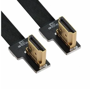 CYFPV Dual 90 Degree Right Angled HDMI Type A Male to Male HDTV FPC Flat Cable for FPV HDTV Multicopter Aerial Photography (0.5M) CYFPV Dual 90 Degree Right Angled HDMI Type A Male to Male HDTV FPC Flat Cable for FPV HDTV Multicopter Aerial Photography (0.5M)