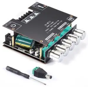 ZK-MT21 50W x 2 + 100W 2.1-channel Bluetooth digital power amplifier module - bass speaker with both high and low frequency ranges ZK-MT21 50W x 2 + 100W 2.1-channel Bluetooth digital power amplifier module - bass speaker with both high and low frequency ranges