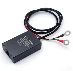 O-type terminal 12V/24V input, voltage boosting to 30V, 2A adapter box, length 1M, supports adding 50M of DC cables O-type terminal 12V/24V input, voltage boosting to 30V, 2A adapter box, length 1M, supports adding 50M of DC cables