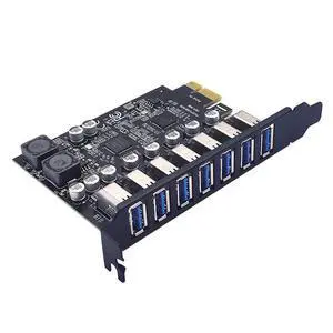 USB 3.2 GEN1 5Gbps adapter with 7-port expansion card, RENESAS third-generation main control D720201 USB 3.2 GEN1 5Gbps adapter with 7-port expansion card, RENESAS third-generation main control D720201