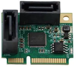 MINI PCI-E 2-Port Disk Array Card RAID 0/1 Hybrid SATA 3.0 Expansion SSD Adapter Card SATA MINI PCI-E 2-Port Disk Array Card RAID 0/1 Hybrid SATA 3.0 Expansion SSD Adapter Card SATA