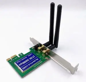 PCIE wireless network card does not have a 2.4G 100Mbps built-in wireless WIFI receiver or software AP transmitter for desktop computers. PCIE wireless network card does not have a 2.4G 100Mbps built-in wireless WIFI receiver or software AP transmitter for desktop computers.