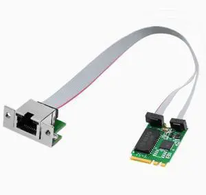M2 A+E Key 2.5G Direct Connector Gigabit Wired Network Card RTL8125BG Cabinet COM Port Special with Indicator Light M2 A+E Key 2.5G Direct Connector Gigabit Wired Network Card RTL8125BG Cabinet COM Port Special with Indicator Light
