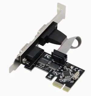 Desktop PCIE to RS232 serial port card, 2-port PCIE to 232 serial port expansion card, 9-pin COM port adapter card Desktop PCIE to RS232 serial port card, 2-port PCIE to 232 serial port expansion card, 9-pin COM port adapter card