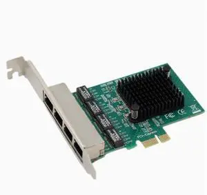 PCIe 4-port Gigabit Network Card RTL8111F Built-in for Desktop Computers, Server PCIe 4-port Network Card Wired Connection PCIe 4-port Gigabit Network Card RTL8111F Built-in for Desktop Computers, Server PCIe 4-port Network Card Wired Connection