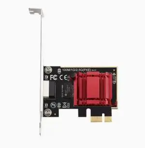 2.5G network card, PXE diskless boot network card, 2500 Mbps gaming PCI-E desktop computer, 1000 Mbps network card, RJ45 port 2.5G network card, PXE diskless boot network card, 2500 Mbps gaming PCI-E desktop computer, 1000 Mbps network card, RJ45 port