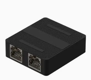 Network splitter for gigabit network - splits into two parts and enables simultaneous internet access. Can be independently with a 3-port switch. Network splitter for gigabit network - splits into two parts and enables simultaneous internet access. Can be independently with a 3-port switch.