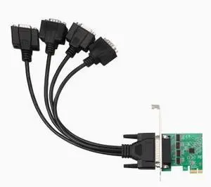 PCIE 1x to 4-port 2-port RS232 serial card, 2-port 4-port expansion card, desktop computer universal COM card PCIE 1x to 4-port 2-port RS232 serial card, 2-port 4-port expansion card, desktop computer universal COM card