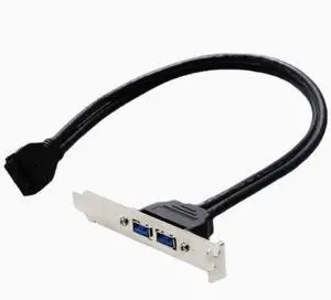 USB 3.0 rear cover expansion cable 20-pin/19-pin to dual USB 3.0 cover expansion card USB 3.0 rear cover expansion cable 20-pin/19-pin to dual USB 3.0 cover expansion card