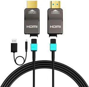 RUIPRO 8K Detachable Full Fiber Optic Armored HDMI 2.1 Cable 50FT, Ultra High Speed 48Gbps, Support 8K@60Hz 4K@120Hz, Dynamic HDR, eARC, Compatible with PS5/Xbox/Blu-ray/TV/Monitor/Projector RUIPRO 8K Detachable Full Fiber Optic Armored HDMI 2.1 Cable 50FT, Ultra High Speed 48Gbps, Support 8K@60Hz 4K@120Hz, Dynamic HDR, eARC, Compatible with PS5/Xbox/Blu-ray/TV/Monitor/Projector