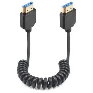 Duttek 48Gbps 8K HDMI Coiled Cable 1 FT-4 FT, Ultra Thin Short HDMI Cable Male to Male Support 8K@60Hz 4K@240Hz HDR eARC VRR, Compatible with PS5, Xbox Series X/S, RTX4080, ATOMOS Ninja V, Camera Duttek 48Gbps 8K HDMI Coiled Cable 1 FT-4 FT, Ultra Thin Short HDMI Cable Male to Male Support 8K@60Hz 4K@240Hz HDR eARC VRR, Compatible with PS5, Xbox Series X/S, RTX4080, ATOMOS Ninja V, Camera