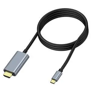 USB-C to HDMI Cable 1.8M 4K 30Hz Type-C to HDMI Adapter with Aluminum Housing, Plug-and-Play for Smartphone, Laptop, Tablet, TV/Display USB-C to HDMI Cable 1.8M 4K 30Hz Type-C to HDMI Adapter with Aluminum Housing, Plug-and-Play for Smartphone, Laptop, Tablet, TV/Display